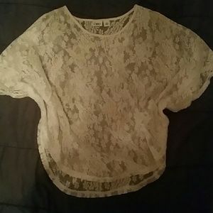 Floral lace top